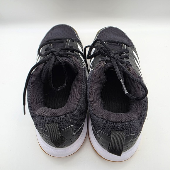 Adidas Men's GY7648 Black White Indoor Court Shoes Sneakers Size 10.5 - Picture 9 of 12